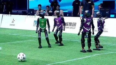 Robots humanoïdes en compétition à Pékin