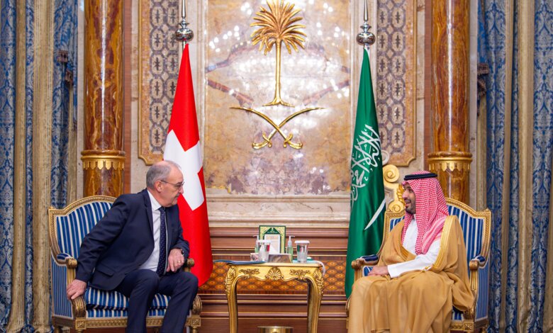 Le prince héritier rencontre le président de la Confédération suisse