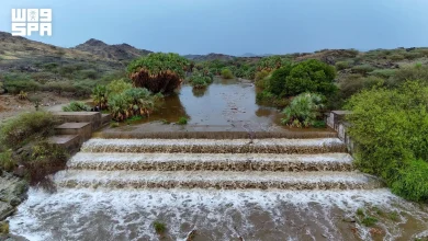 Les cascades d’Al-Madmadmah dévoilent des paysages naturels remarquables à Al-Ardah