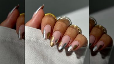 La « mixed metal manicure » transforme les ongles en véritables bijoux