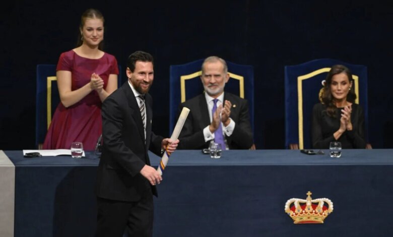 Lionel Messi honoré par le prix Princesse des Asturies des sports